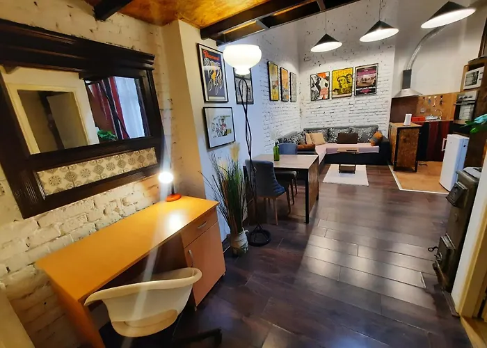 Authentic Belgrade Centre - Split Level Loft With Patio In Courtyard